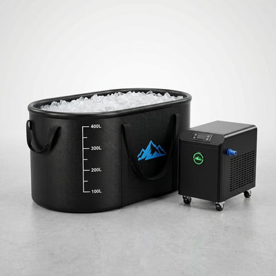 Cold Plunge Tub Designed for Athletic Recovery, 248 Gallon Capacity, 1 HP Chiller, WiFi Control