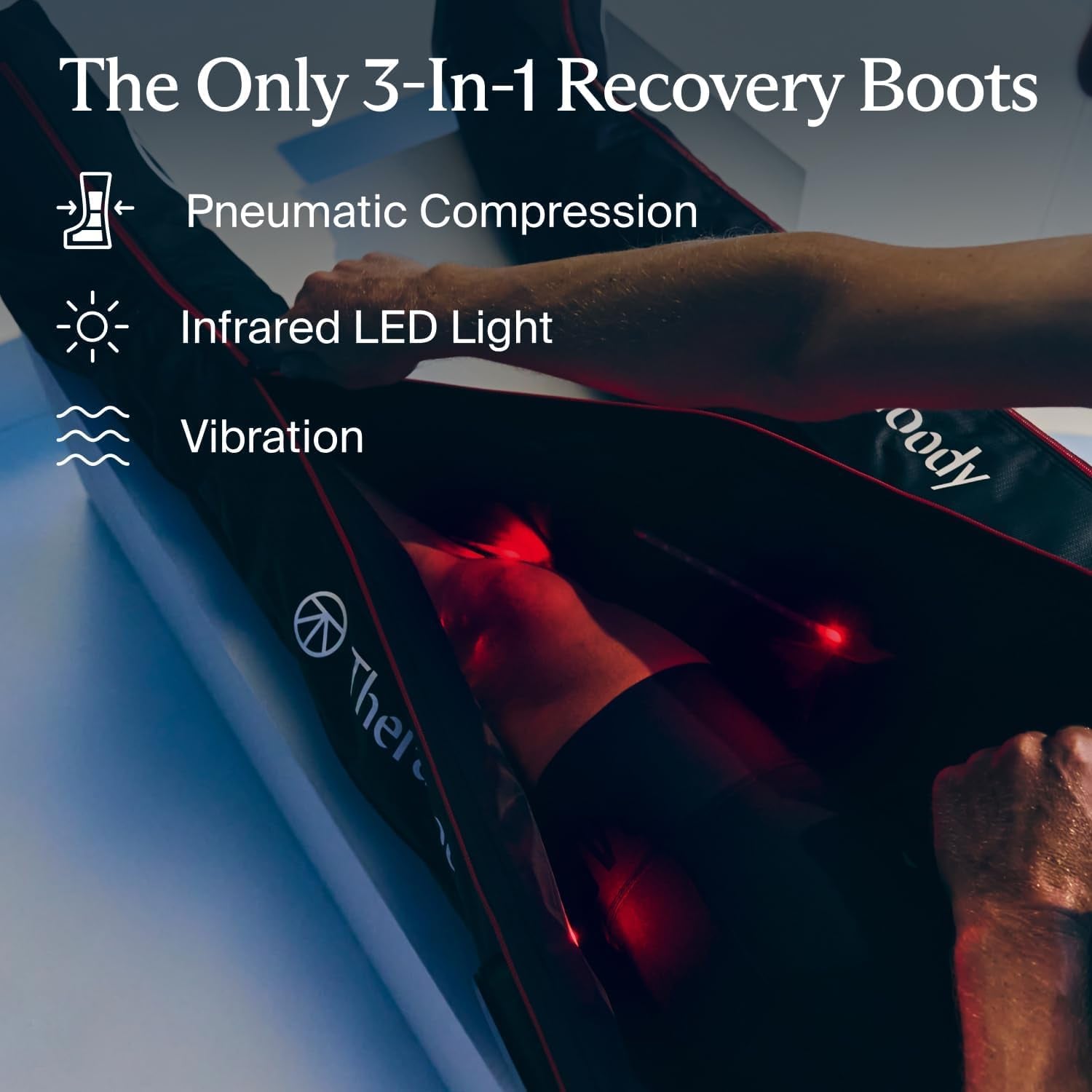 Therabody Jetboots PRO plus Wireless LED 3-In-1 Boots | Reg 30-34" Inseam