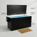 Cold Plunge Tub Built to Cool Below Freezing, Ice-Making Compressor, Ozone Disinfection, Winterized to -20F