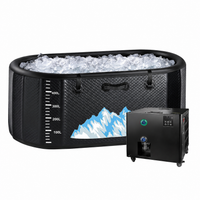 Cold Plunge Tub Designed for Athletic Recovery, 248 Gallon Capacity, 1 HP Chiller, WiFi Control